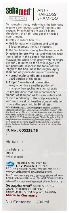 Sebamed Anti Hairloss Shampoo 200Ml Sebamed Anti Hairloss Shampoo 200Ml